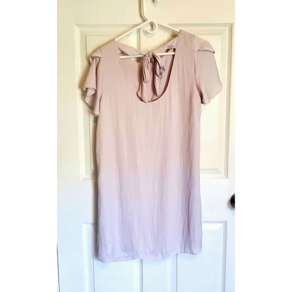 Naked Zebra Women Medium Pastel Flutter Short Sleeve Sheath Dress - Picture 2 of 12